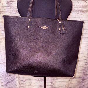 Coach Black City Tote